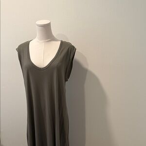 Xirena Olive Green Sleeveless Maxi Dress | 100% Cotton | Small